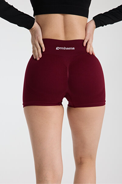 gymhams Drop Shorts Navy Blue Hip Gathered Super Mini Shorts – Push-Up Lifting & Shaping