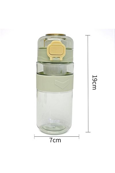 B4U Kids water bottle, pop-up flip-top lid, sports, with grip, green, 500 ml 3924