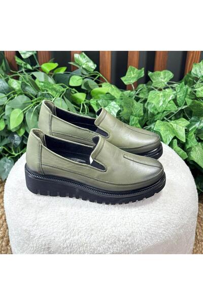 MEY Inside Outside Natural Leather Classic Thick Sole Loafer Ballet M1197