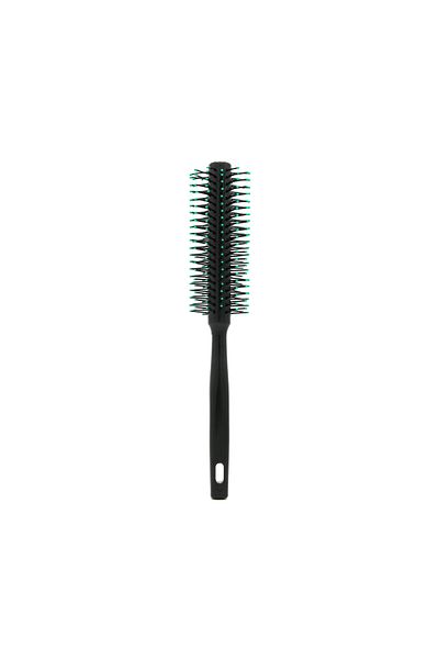 global fashion Hairbrush, circular, 8510, black/green