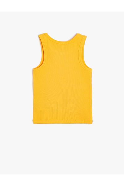 Koton Orange Girl's Basic Tank Top