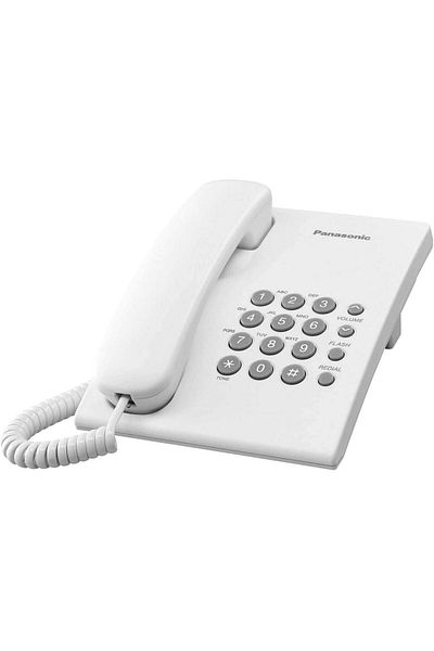 PANASONIC هاتف سلكي متكامل KX-TS500 باللون الأبيض