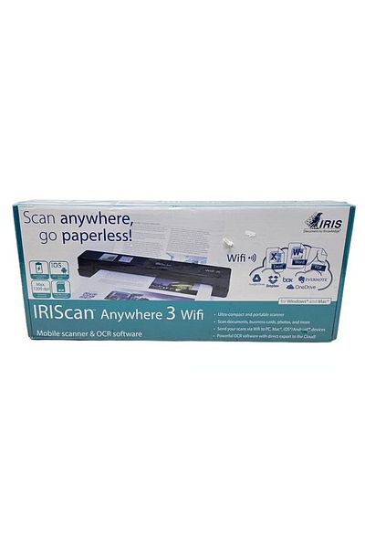 IRIScan Anywhere 3 Wireless Portable 1200 dpi Color Scanner with WiFi
