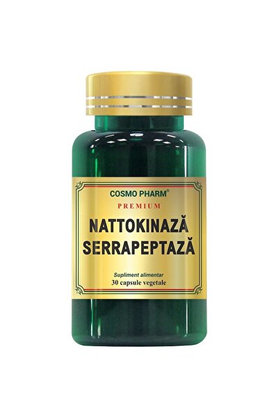 Premium Nattokinaza Serrapeptaza, 30 Capsules