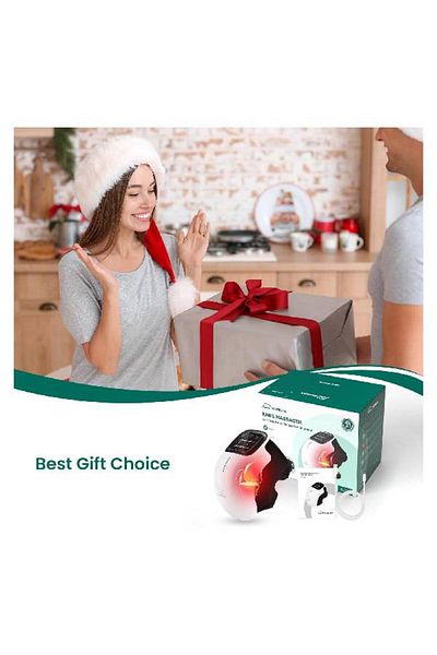 TERRION Cordless Heated Knee Massager – 3 Vibration & Heat Levels, FSA HSA Eligible, Pain Relief Wrap Gift