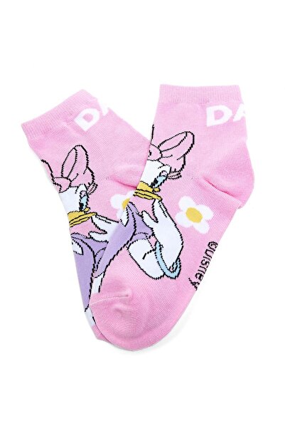 R&B 3 Pack Daisy Print Ankle Socks