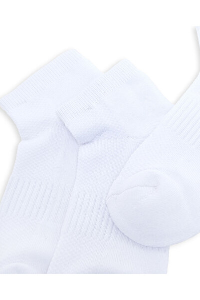 R&B White Boy 3 Pack Solid Ankle Socks