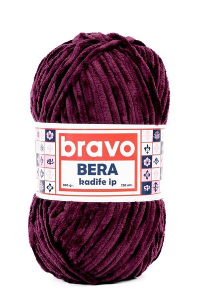 BD fold yarn برافو بيرا 936 خيط حياكة من الخيوط المخملية باللون الأحمر الداكن