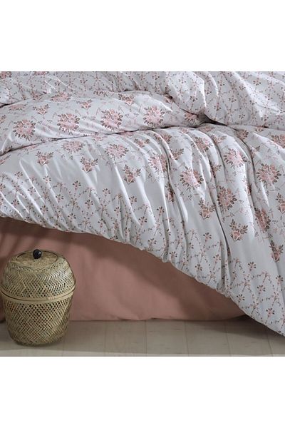 Pucioasa Double bed linen made of 100% cotton with floral print, Krista