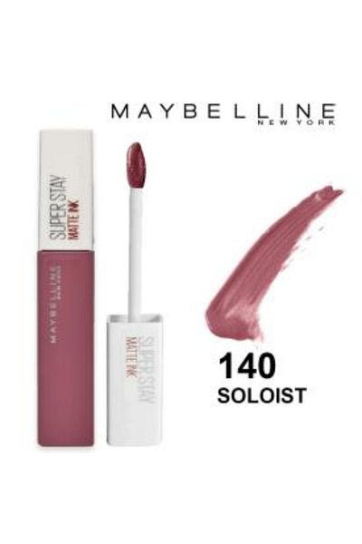 Maybelline NY Matte liquid lipstick for a long-lasting effect SuperStay Matte Ink 140 Soloist, 5ml