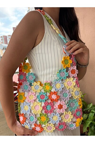 Hobihanem Tuhafiye El Yapımı Örgü Omuz Çantası