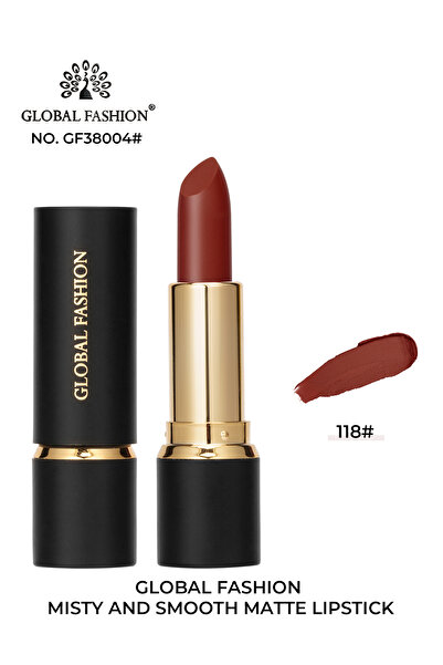 global fashion Матово червило Misty and Smooth Global Fashion, GF38004 #118
