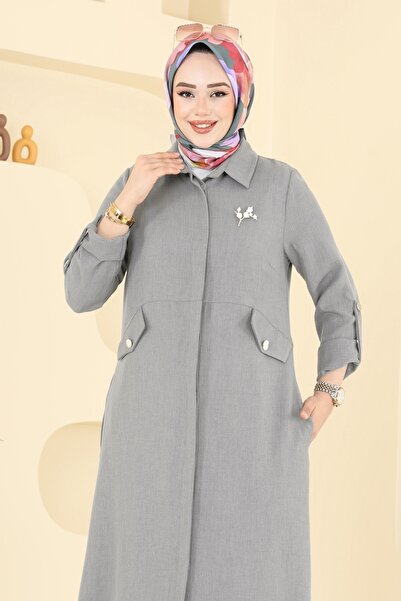 ModaMerve Aksesuar Cepli Sofia Takım 23018UKB139-MS Gri