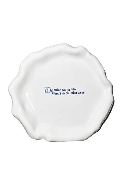 Incartato Ceramics Farfurie ceramică, Incartato Ceramics, Vin, Colecția The Issues, Ø 28 cm, albă