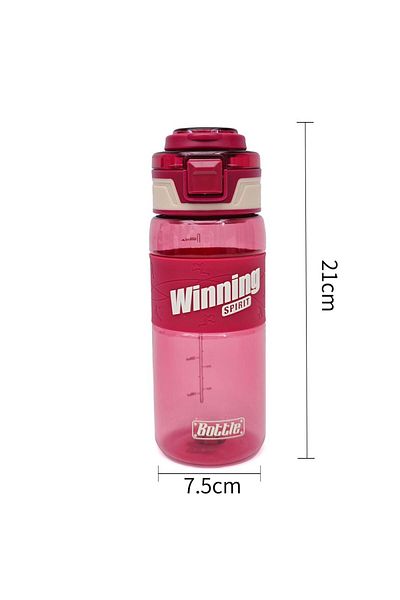 B4U Children's water bottle, pop-up flip-top, with grip, red, 600 ml YHSQ2450
