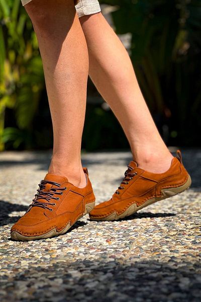 Kuback Kbdx1 Tan Leather Casual Men's Shoes