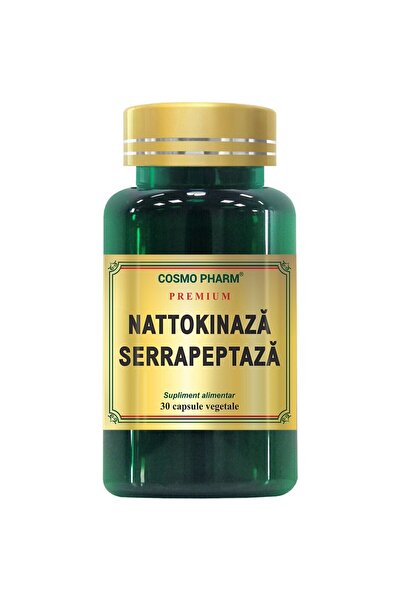 Premium Nattokinaza Serrapeptaza, 30 Capsules