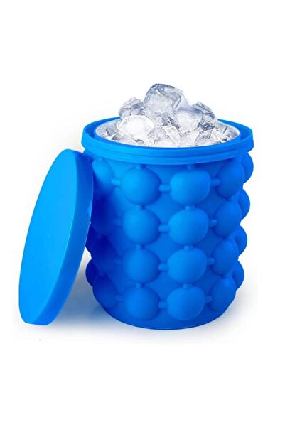 TERRION صانعة مكعبات الثلج السيليكونية Primex Genie - قالب موفر للمساحة مع غط...