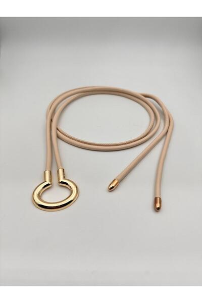 Desre Moda Gold Buckle Rope Belt Lanyard Belt Dress Belt Shirt Belt Coat Belt