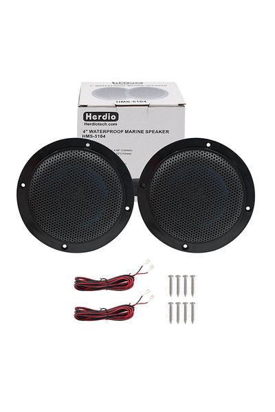 Choice Speaker 4" black Herdio 4'' 160W 2PCS Home In-Wall Ceiling Waterproof Speaker Surround Sound Speaker