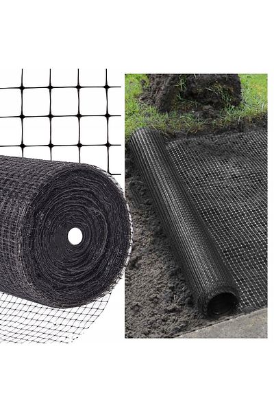 SERSIMO Garden netting against pests and moles, 30g/m2, 1x100 meters, black