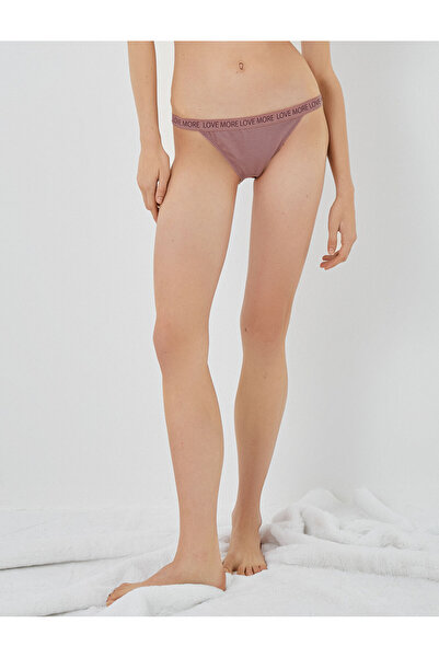Koton Brazilian Panties Slogan Printed