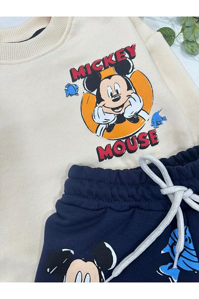 chibuumbabykids Boy's Mickey Printed Tracksuit Set