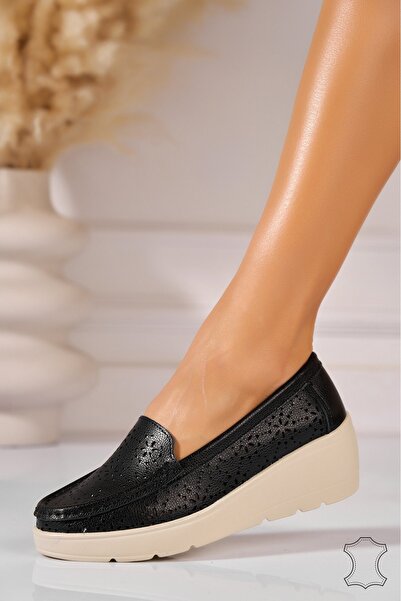 Joana Mocasini dama Piele Naturala Negri Casiane