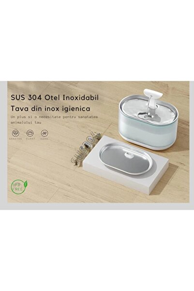 OEM Automatic Water Dispenser for Pets with Stainless Steel Tray, Kaiora™, Recirculation System, 3 Fil