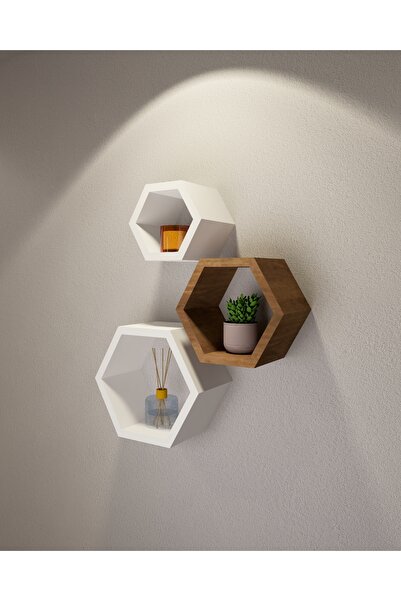 mobivera 3lü Altıgen Raf