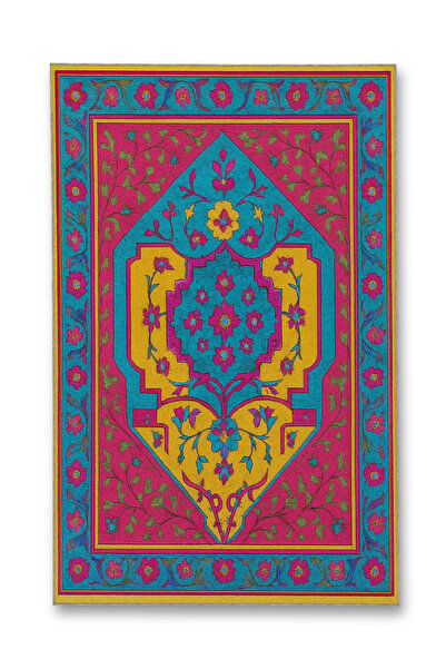 Rugs Modern Halı سجادة MOSSO ذات اللون الوردي والأزرق ذات الطابع التقليدي وتف...