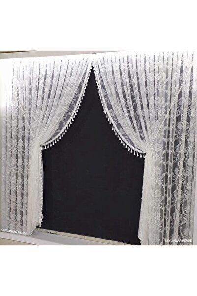 Ceylanlar perde Damax Tassel Rope Lie Double-Breasted Curtain Medium Pile 1/250)