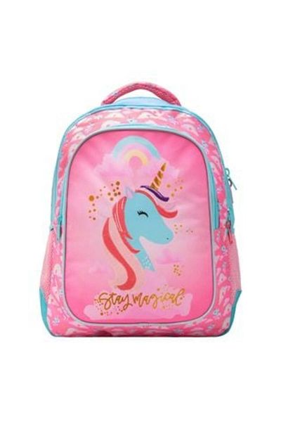 OEM Ghiozdan școlar - Unicorn roz turcoaz