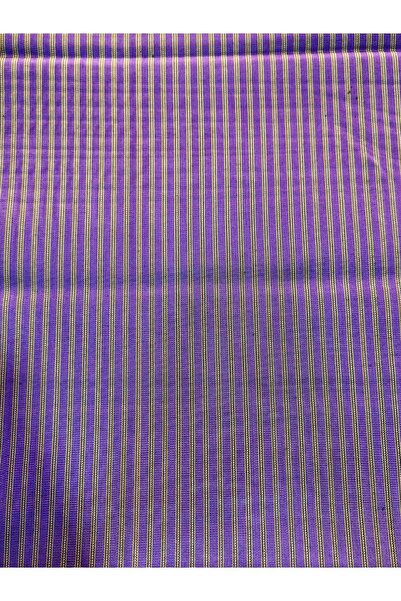 Mekikçi Kutnu İpek Ve Pamuk Dokuma Çizgili Kutnu Kumaş