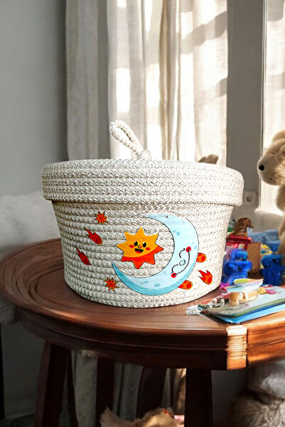 colezahome Decorative Basket Organizer Basket Jute Basket Toy Basket Dirty Ba...