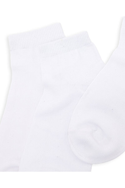 R&B White Boy 3 Pack Solid Ankle Socks