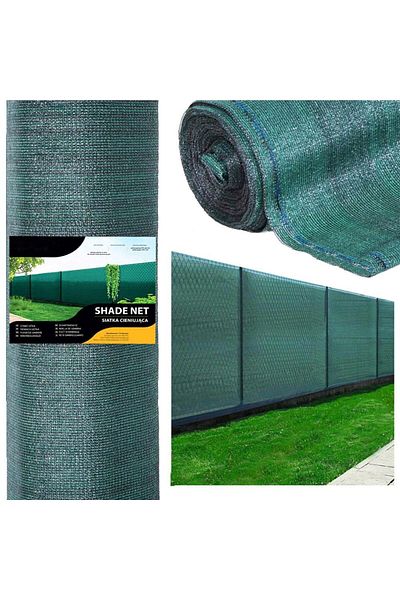 SERSIMO Shade and privacy net for fence, 1.5m width, 10m length, 140g density, green
