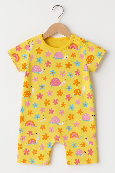 For My Baby Baby Girl Short Jumpsuit