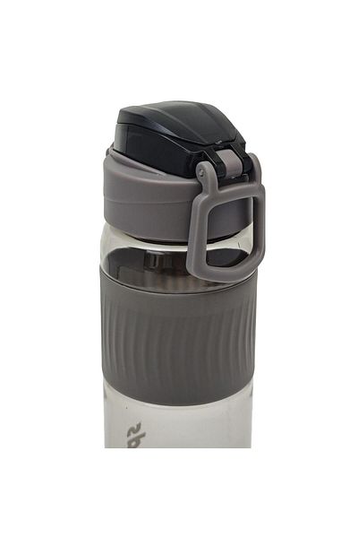 B4U Kids water bottle, pop-up flip-top, with grip, gray, 750 ml YCSL-445