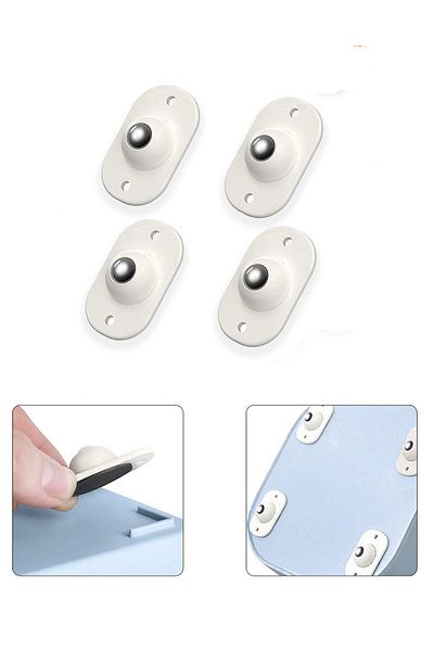 COZY SENSE Furniture Moving Ball with 4 Wheels Furniture Moving Ball 360 Degree Rotatable Adhesive Caster