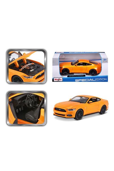 Maisto Special Edition 2015 Ford Mustang GT 1:24 Orange Diecast Model Car