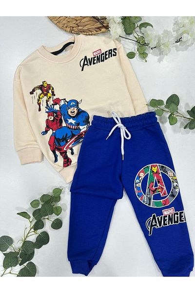 chibuumbabykids Boy's Avengers Printed Tracksuit Set