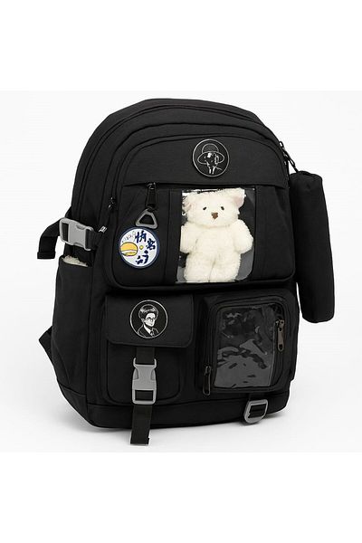 Newish Polo Rucsac pentru școală primară și gimnazială pentru femei, cu curea reglabilă
