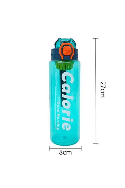 B4U Children's school water bottle, pop-up flip-top lid, sports, green, 1000 ml MM2277