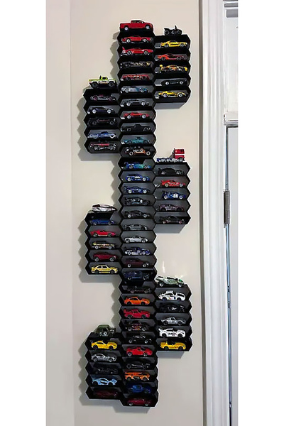 SS Craft 1:64 حامل سيارة سداسي الشكل من HotWhels مقاس 10 بوصات "يسار"