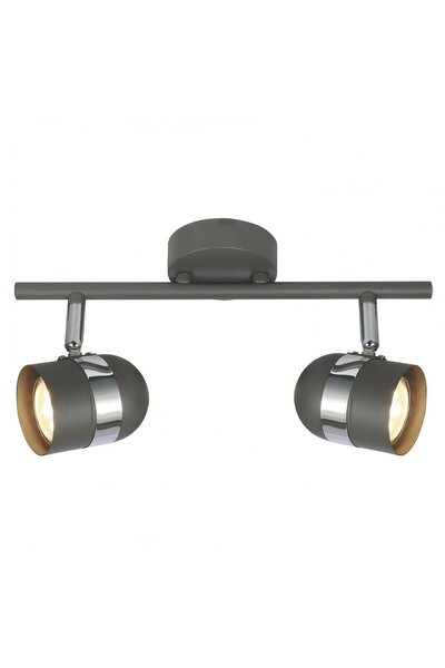 Klausen Spot Fiction KL162002, reglabil, 2xGU10, crom+gri, IP20,