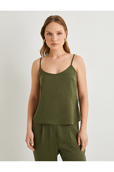 Koton Tissued Spaghetti Strappy Blouse