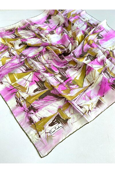 Pierre Cardin Sura Pure Silk Scarf 49676 Pink Mixed Pattern