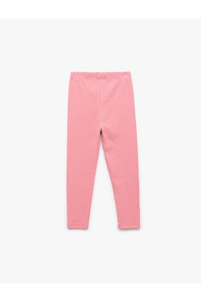 Koton Cotton Camisole Basic Long Leggings with Elastic Waist