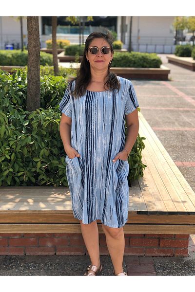 BAKTAGÖR Striped Cotton Dress